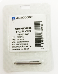 Mandril Disco Lixa Pop On - Microdont
Embalagem Unitária