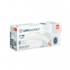 Luva p/ Procedimento Nitrilo White sem pó - Uniglove